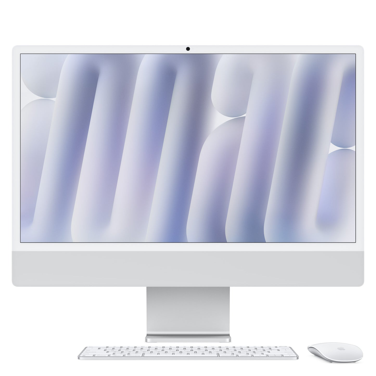 Apple iMac 24-inch with Retina 4.5K display, Nano-texture glass: M4 chip with 10‑core CPU and 10‑core GPU, 256GB SSD, 16GB - Silver