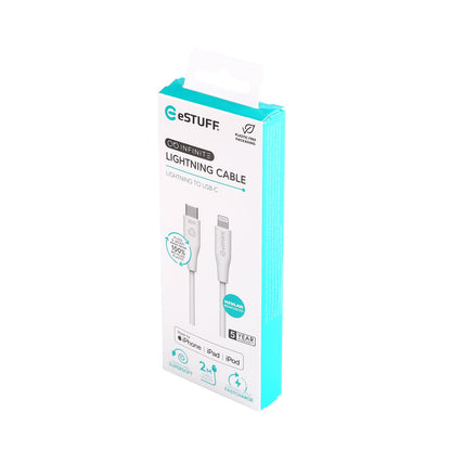 eSTUFF ES602270 lightning cable 2 m White