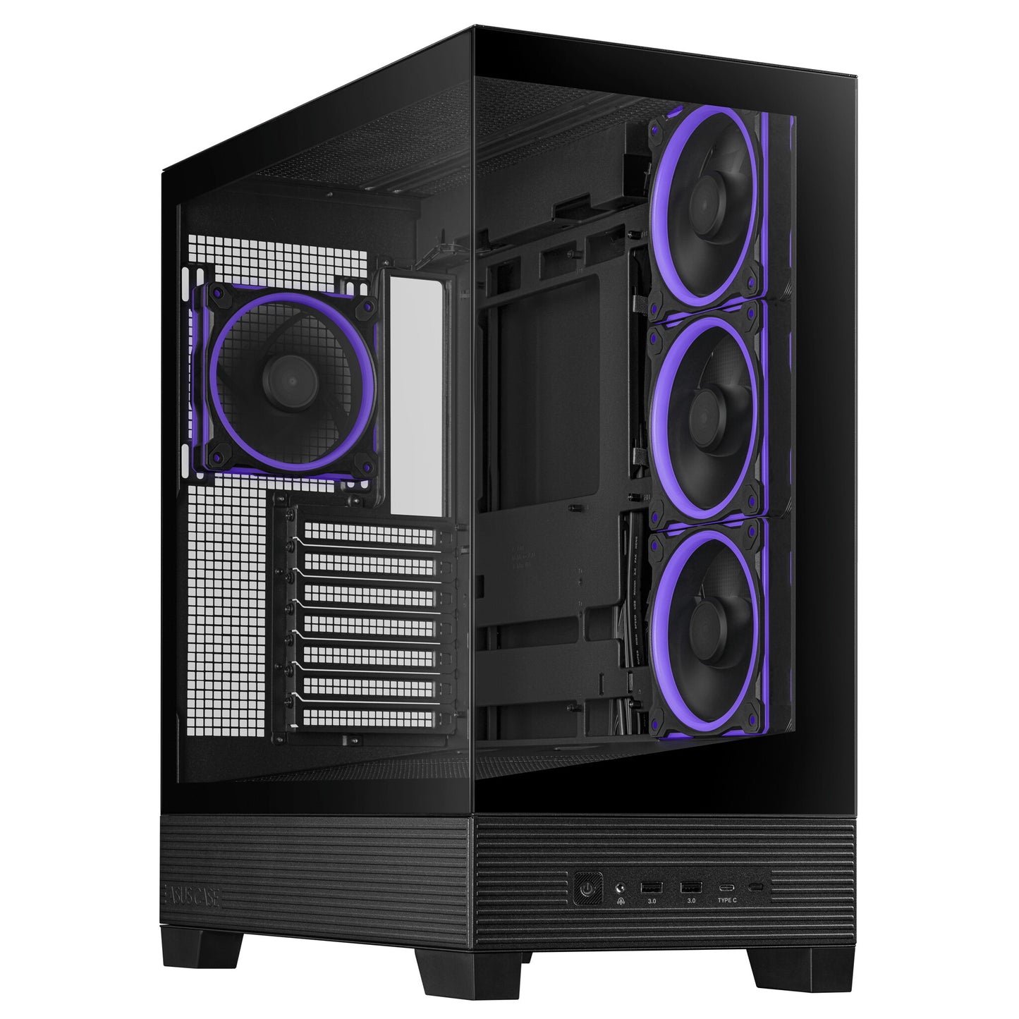 ASUS A31 Plus TG ARGB BLACK Midi Tower