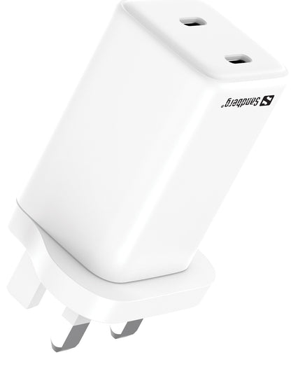 Sandberg AC Charger Dual USB-C PD65W UK