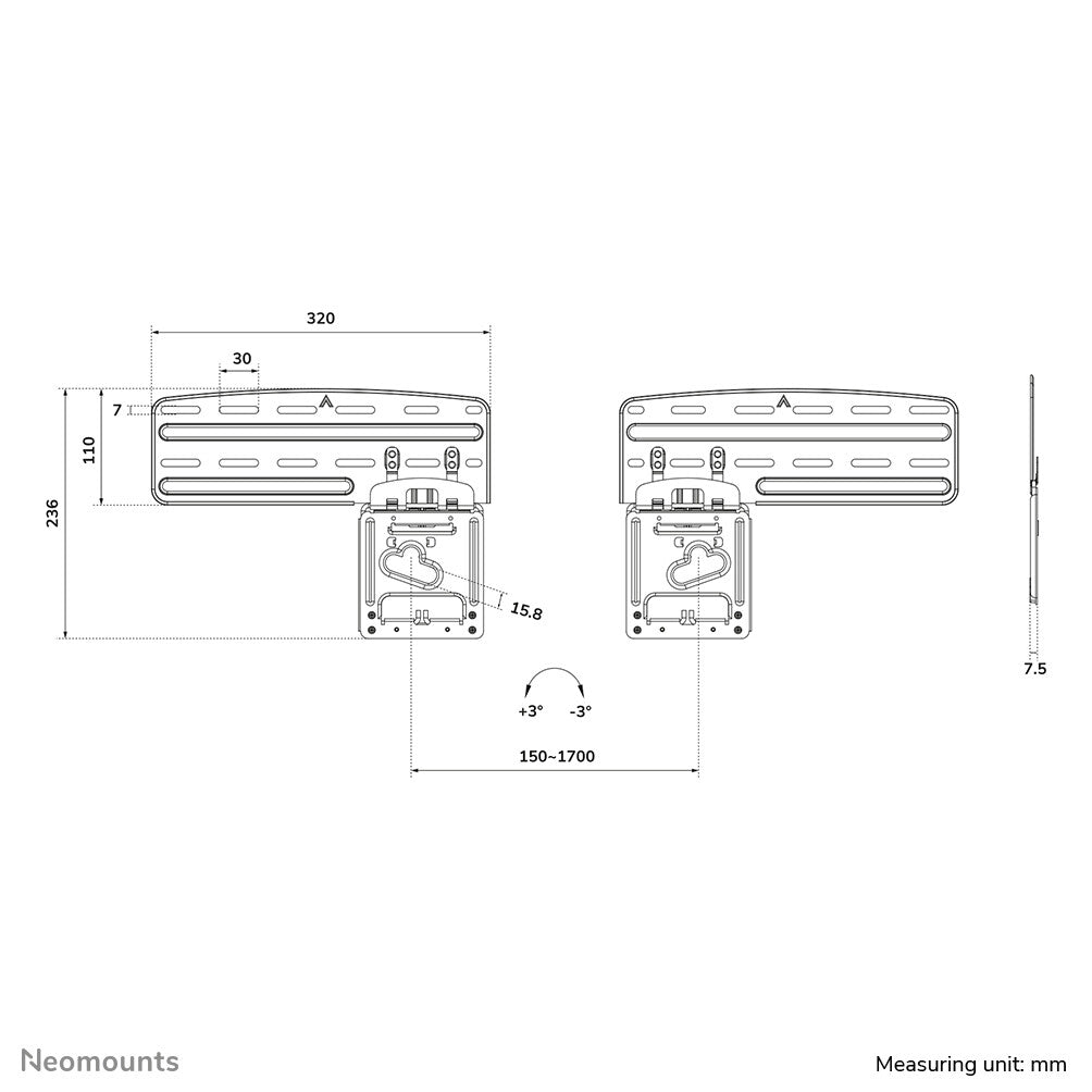 Neomounts Ultra-flat tv wall mount
