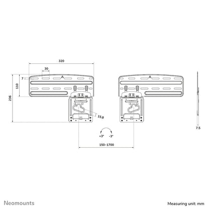 Neomounts Ultra-flat tv wall mount