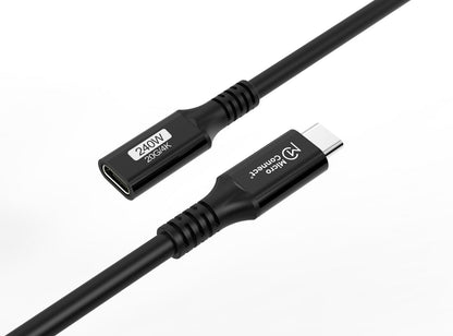 Microconnect USB3.2CC1EX USB cable USB 3.2 Gen 2x2 1 m USB C 240 W Black