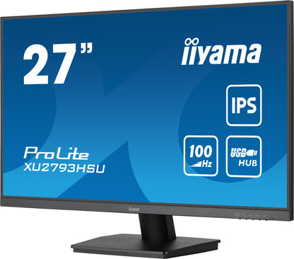 iiyama ProLite XU2793HSU-B6 computer monitor 68.6 cm (27") 1920 x 1080 pixels Full HD LED Black