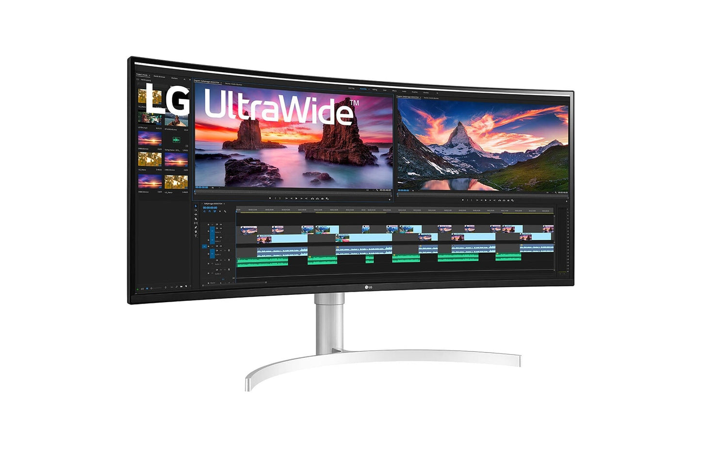 LG 38WN95CP-W computer monitor 96.5 cm (38") 3840 x 1600 pixels Quad HD+ QLED White