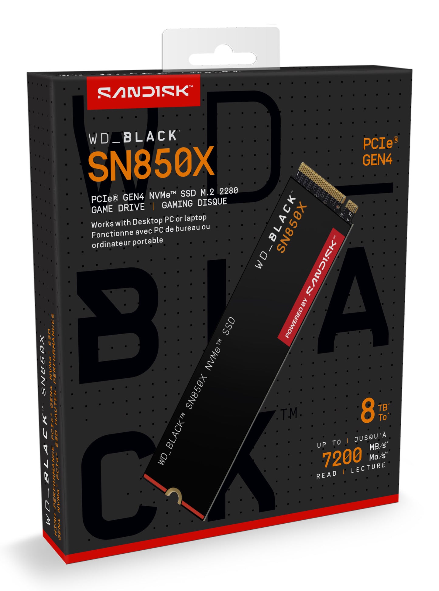 SanDisk Black WD_BLACK™ SN850X NVMe™ SSD POWERED BY 8 TB