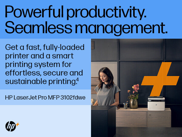 HP LaserJet Pro 3102fdw Wireless Multifunction Black and white Printer, Copier, Scanner; Duplex