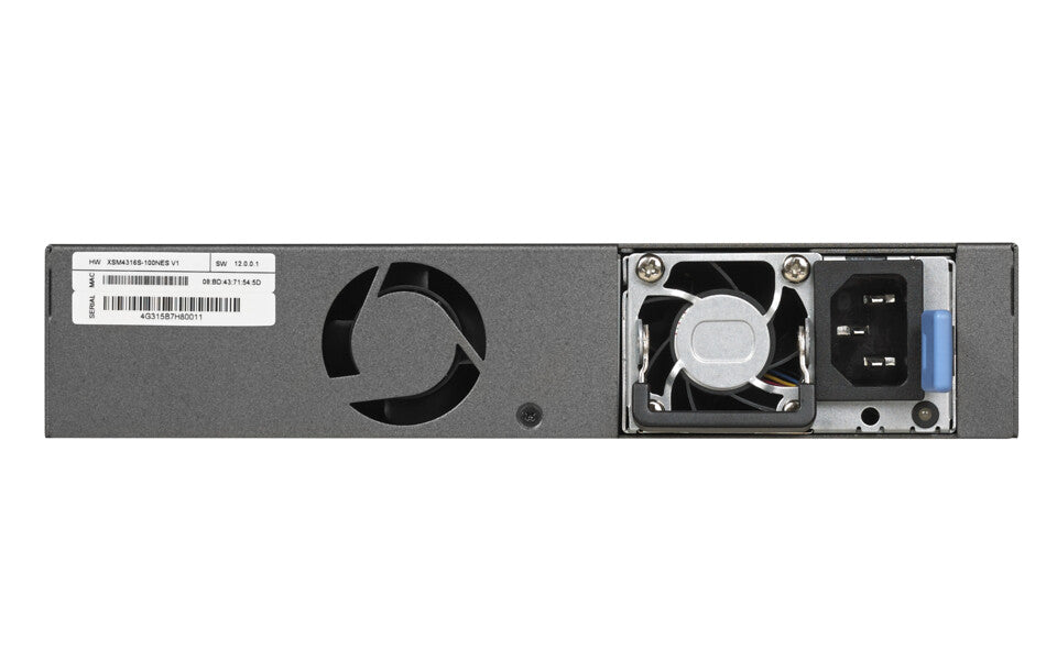 NETGEAR XSM4316S Managed L3 10G Ethernet (100/1000/10000) 1U Black