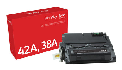 Everyday™ Black Toner by Xerox compatible with HP 38A (Q5942A/ Q1338A), Standard capacity