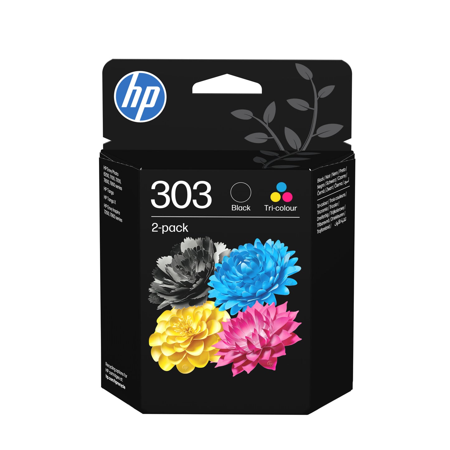 HP 303 2-pack Black/Tri-color Original Ink Cartridges