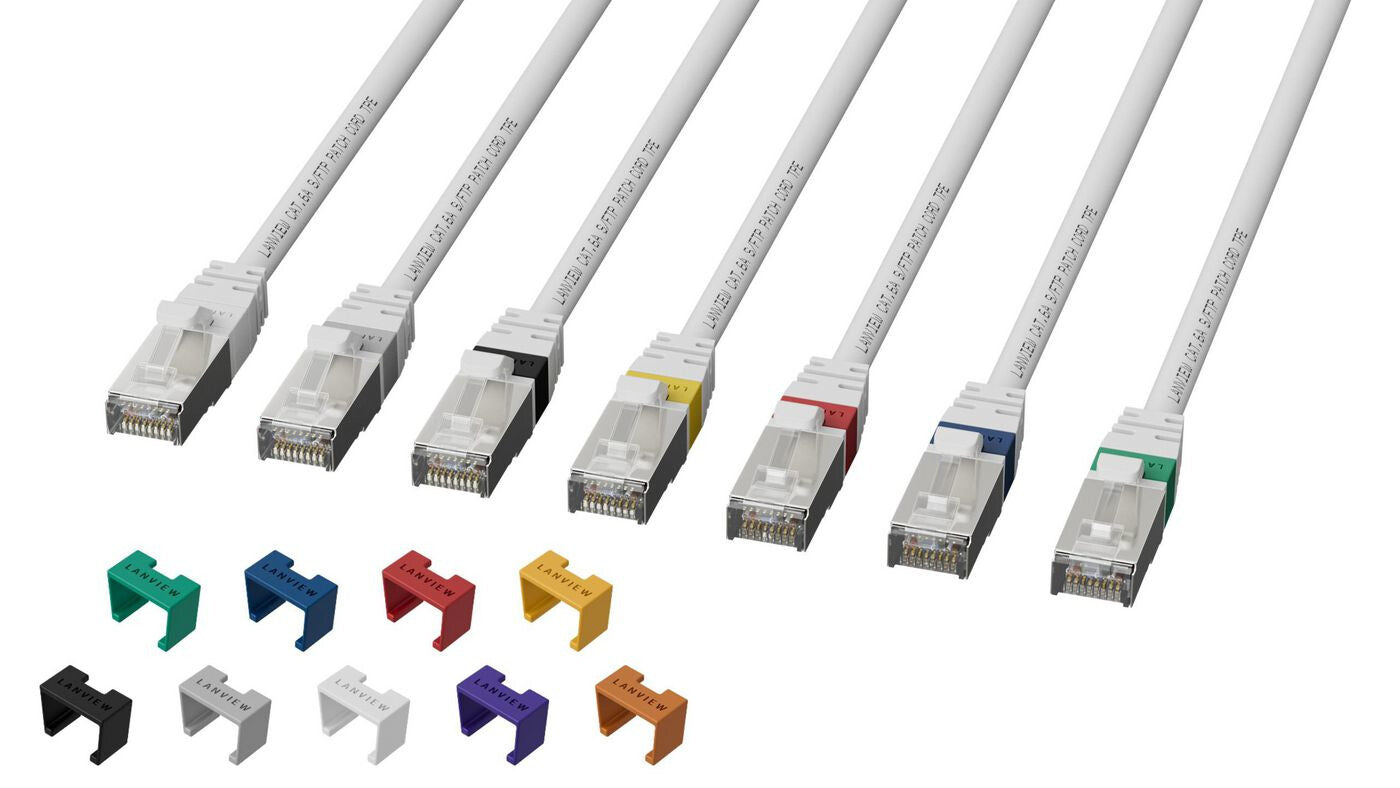 Lanview LV-SFTP6A005W networking cable White 0.5 m Cat6a S/FTP (S-STP)