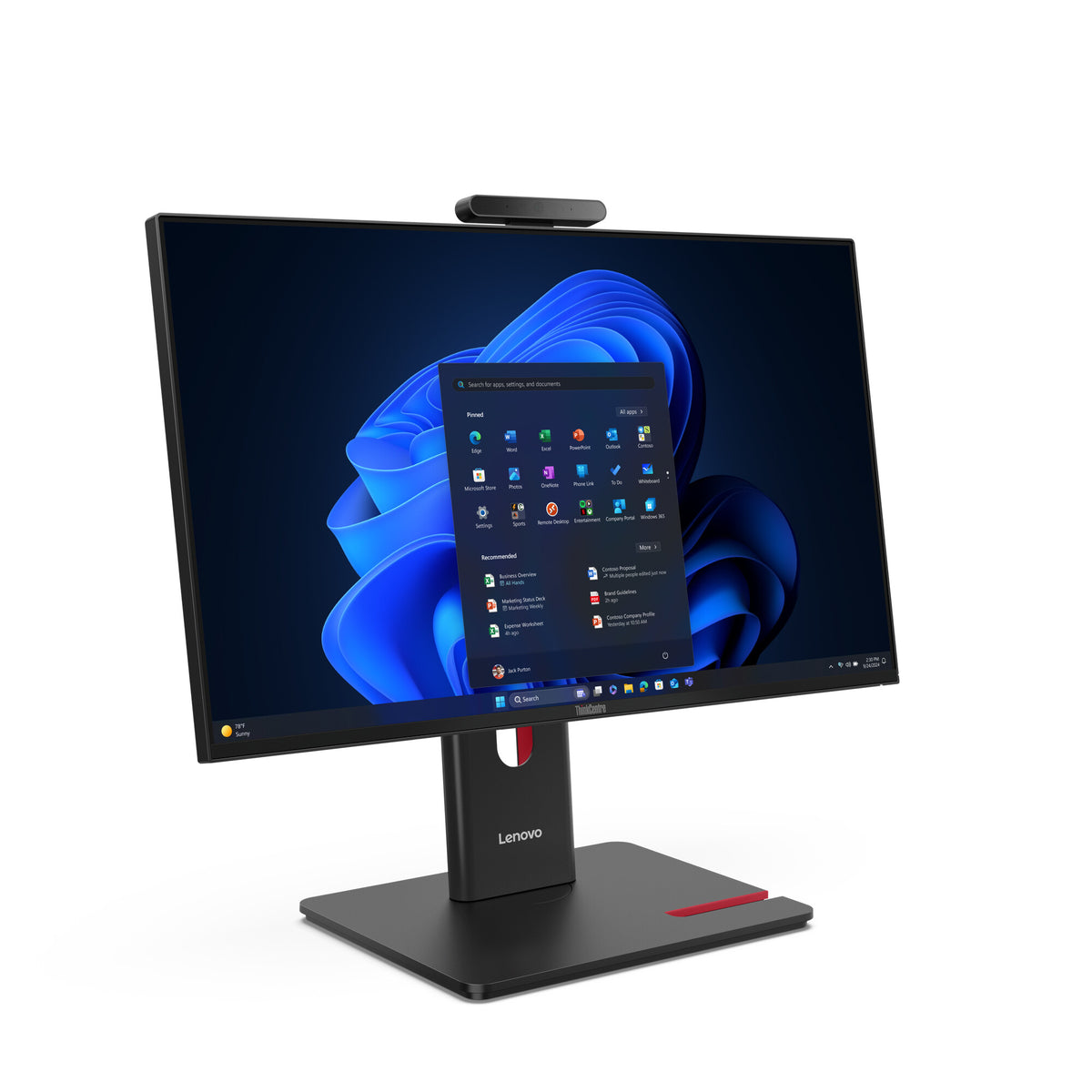 Lenovo ThinkCentre M70a Gen 6 Intel Core Ultra 5 235T 60.5 cm (23.8") 1920 x 1080 pixels All-in-One PC 16 GB DDR5-SDRAM 512 GB SSD Windows 11 Pro Wi-Fi 6E (802.11ax) Black