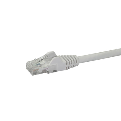 StarTech.com 75ft CAT6 Ethernet Cable - White CAT 6 Gigabit Ethernet Wire -250MHz 100W PoE RJ45 UTP Network/Patch Cord Snagless w/Strain Relief Individually Tested
