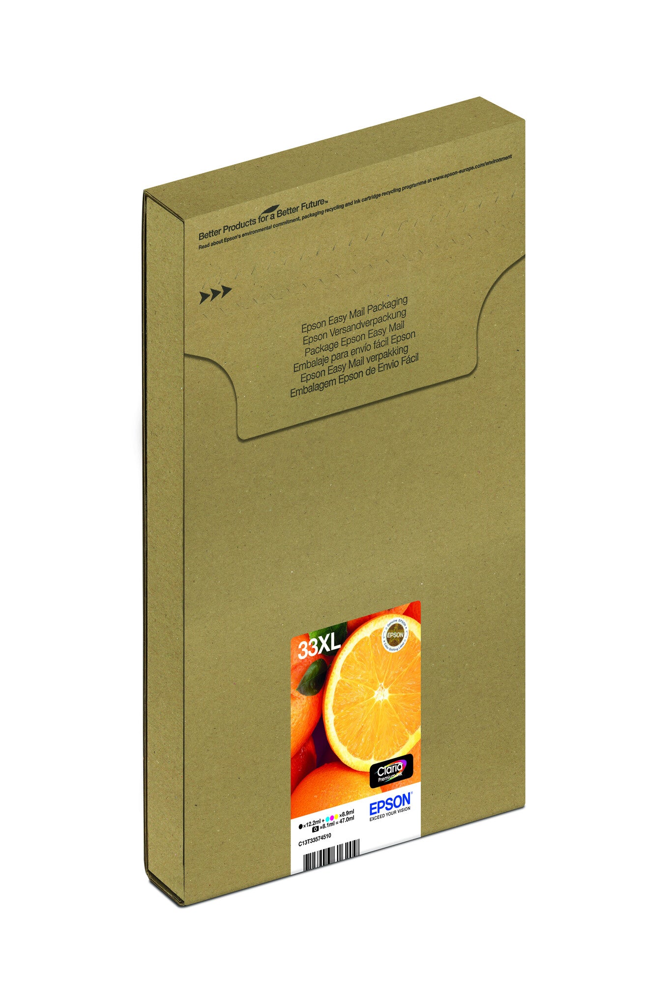 Epson Oranges 33XL Claria Premium Multipack 5-colours EasyMail Ink