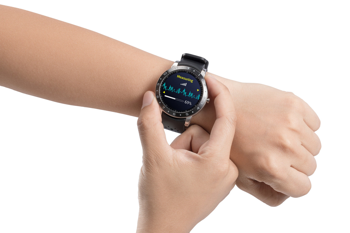 ASUS VivoWatch 5 HC-B05 3.4 cm (1.34") LCD Digital 320 x 320 pixels Touchscreen GPS (satellite)