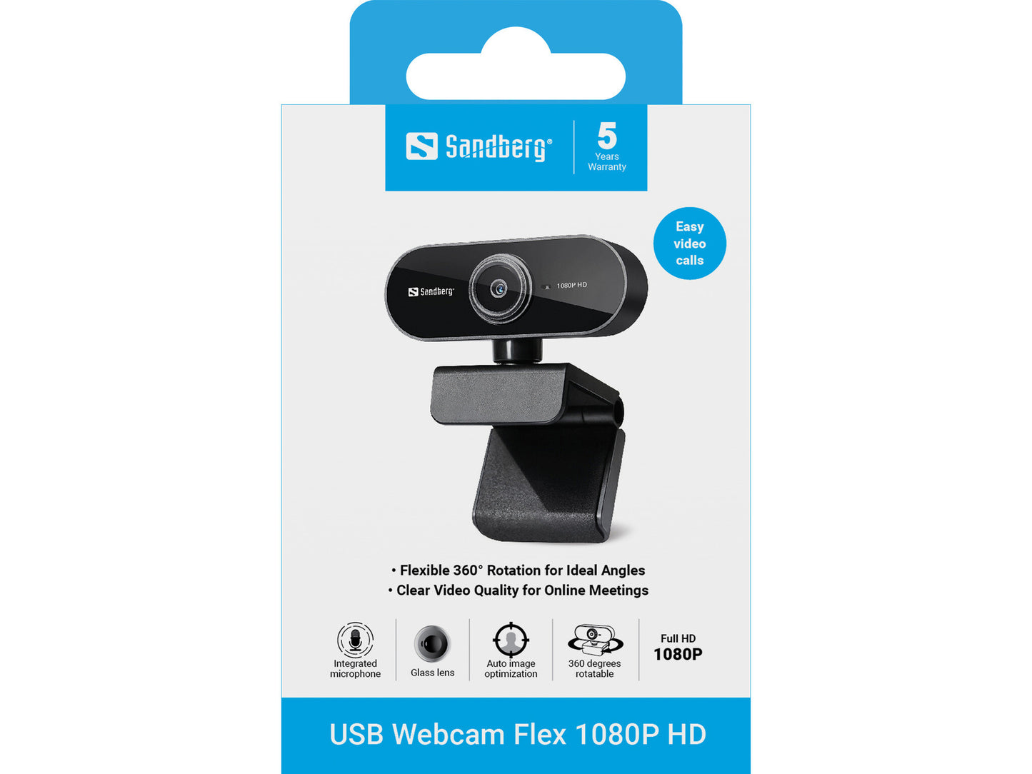 Sandberg USB Webcam Flex 1080P HD