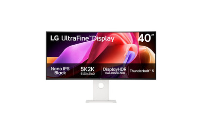 LG 40U990A-W computer monitor 100.8 cm (39.7") 5120 x 2160 pixels WUHD LCD Black
