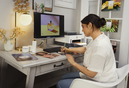 HP Smart Tank 7308 Wireless All-in-One Color Printer, Up to 2 Years of ink included; Two-sided printing; Copier, Scanner