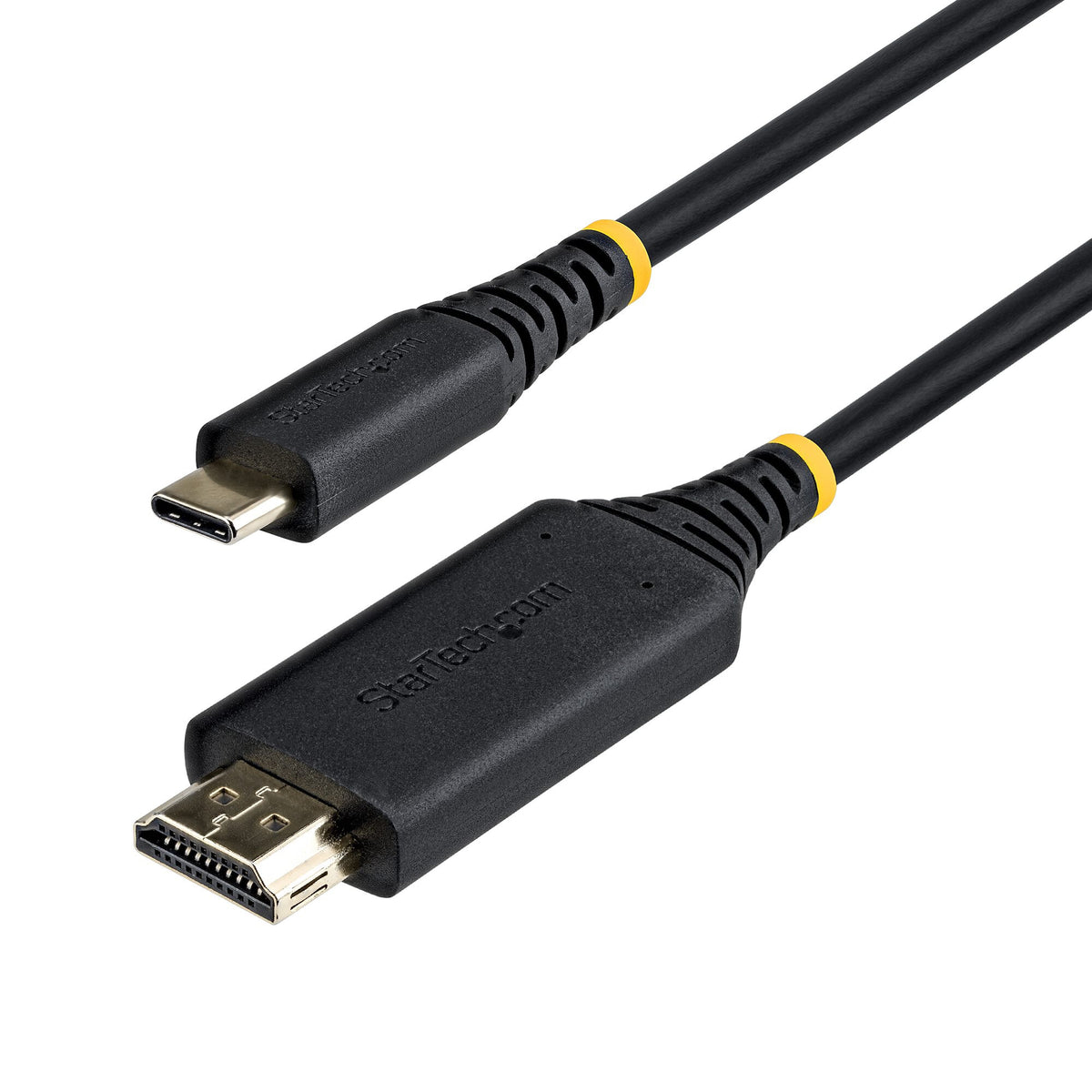 StarTech.com 1m USB-C to HDMI Adapter Cable, Gripping HDMI Connector, 4K 60Hz, Thunderbolt Compatible, HDR, Uni-Directional Cord for MacBook, Dell, HP, Lenovo