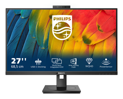 Philips 5000 series 27B1U5601H/00 LED display 68.6 cm (27") 2560 x 1440 pixels Quad HD LCD Black