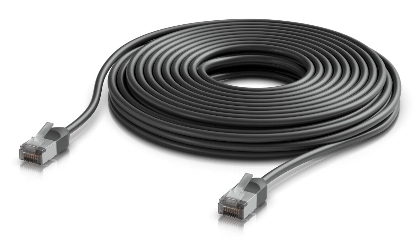 Ubiquiti UACC-Cable-Patch-Outdoor-C6A-12M-BK networking cable Black Cat6a F/UTP (FTP)