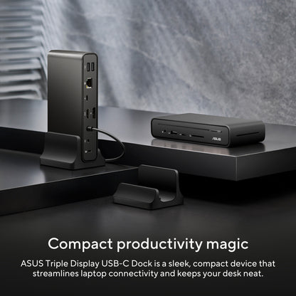 ASUS Triple Display USB-C Dock DC300 Docking USB 3.2 Gen 2 (3.1 Gen 2) Type-C Black