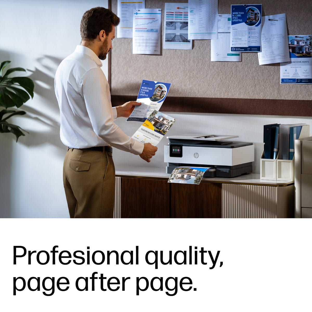 HP OfficeJet Pro 8135e Wireless All-in-One Color Printer, Instant Ink; Two-sided printing