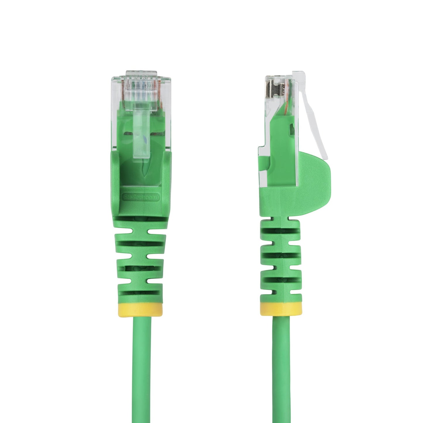 StarTech.com 1m Green Slim CAT6 Ethernet Cable, Snagless, 100W PoE, UTP, LSZH, 28AWG Pure Bare Copper Wire, Slim RJ45 Network Patch Cord w/Strain Reliefs, Individually Tested