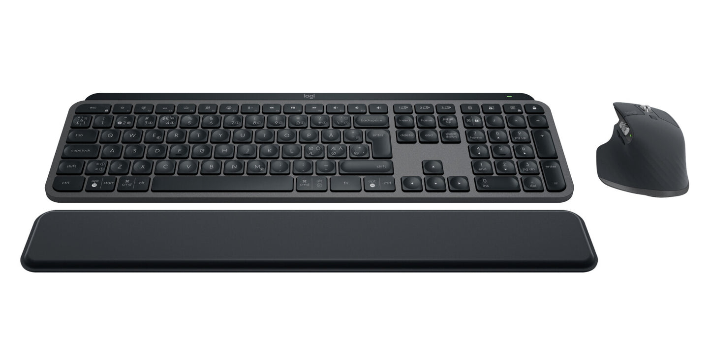 Logitech 920-010931 keyboard Mouse included Office RF Wireless + Bluetooth QWERTY Nordic Graphite