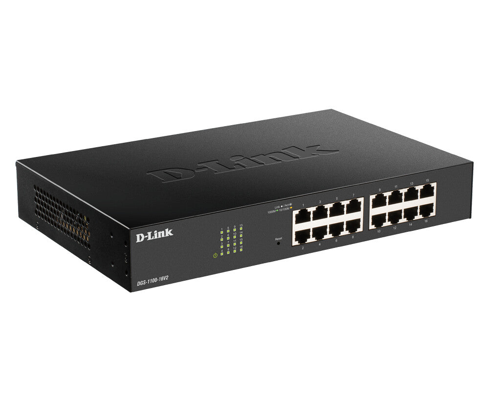 D-Link DGS-1100-24PV2 Managed L2 Gigabit Ethernet (10/100/1000) Power over Ethernet (PoE) Black