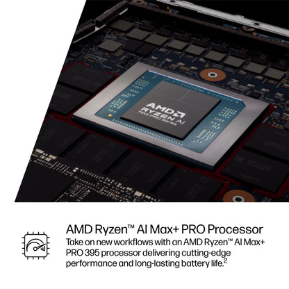 HP ZBook Ultra G1a Copilot+ PC AMD Ryzen AI Max+ PRO PRO 395 Mobile workstation 35.6 cm (14") Touchscreen 2.8K 64 GB LPDDR5x-SDRAM 1 TB SSD Wi-Fi 7 (802.11be) Windows 11 Pro AI Workstation, AI PC Silver