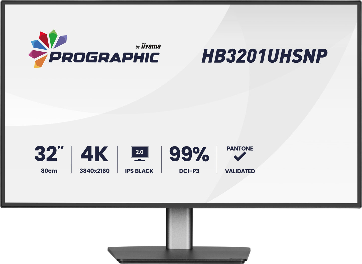 iiyama ProGraphic HB3201UHSNP-B1 computer monitor 80 cm (31.5") 3840 x 2160 pixels 4K Ultra HD Black