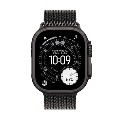 Apple Watch Ultra 3 GPS + Cellular 49mm Black Titanium Case with Black Titanium Milanese Loop - Medium
