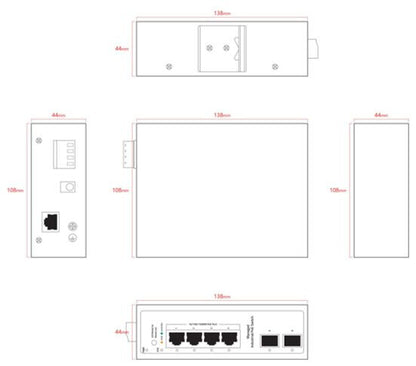 Ernitec ELECTRA-IM04-1GB network switch Managed L2/L2+ Gigabit Ethernet (10/100/1000) Power over Ethernet (PoE)