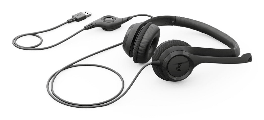Logitech H390 USB Headset Wired Head-band Calls/Music USB Type-A Black