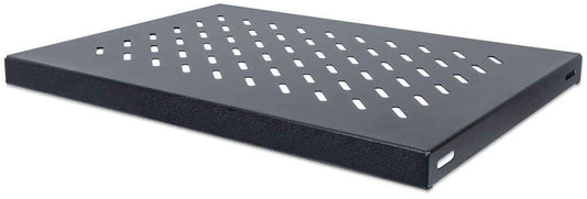 Intellinet 19" Fixed Shelf, 1U, 345mm Depth, Max 50kg, Black