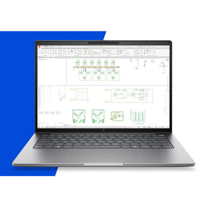 HP ZBook 8 G2i 14 inch Mobile Workstation PC - Data Science Copilot+ PC Intel Core Ultra 7 35.6 cm (14") WUXGA 16 GB DDR5-SDRAM 512 GB SSD Wi-Fi 7 (802.11be) Windows 11 Pro AI Workstation, AI PC Silver