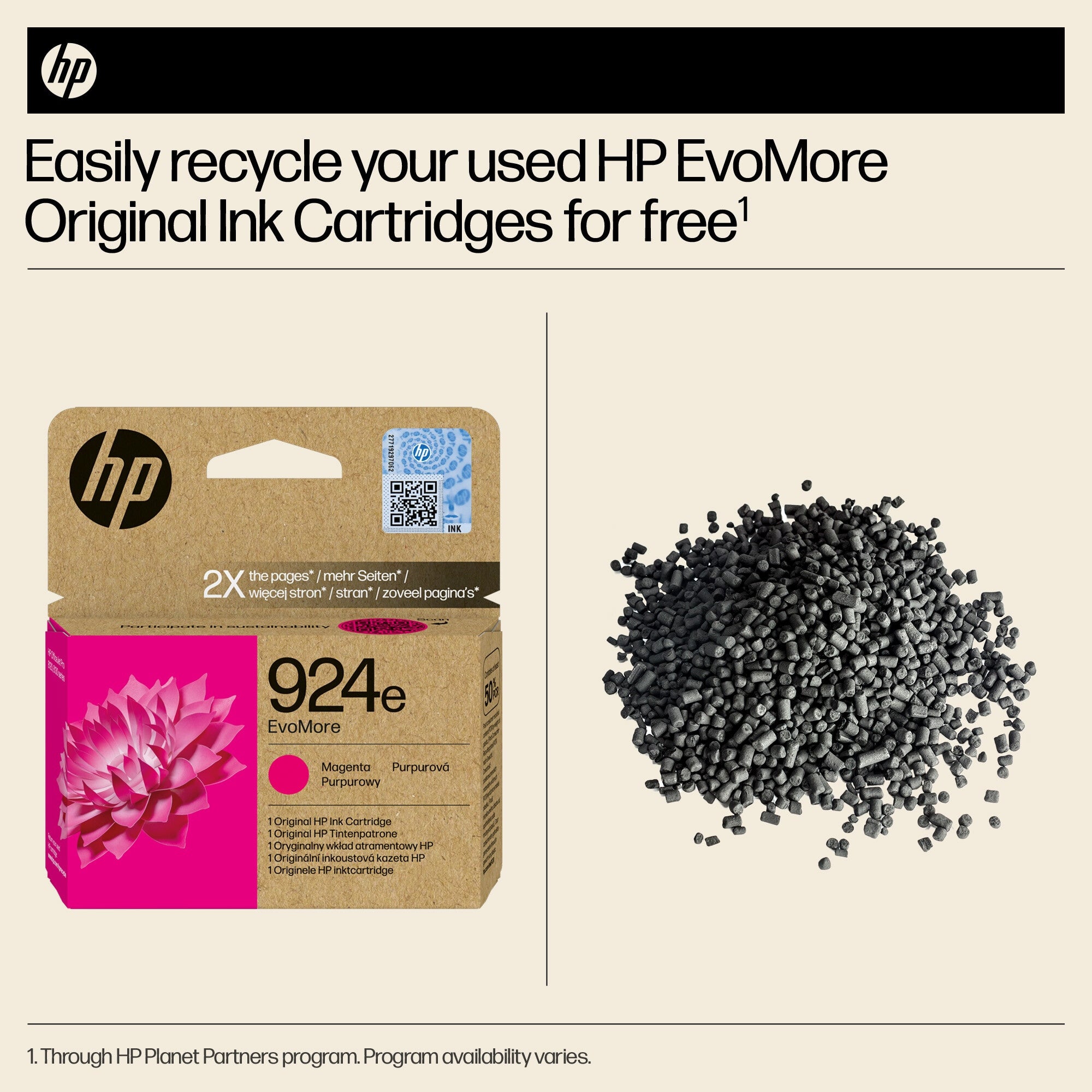 HP 924e EvoMore Magenta Original Ink Cartridge