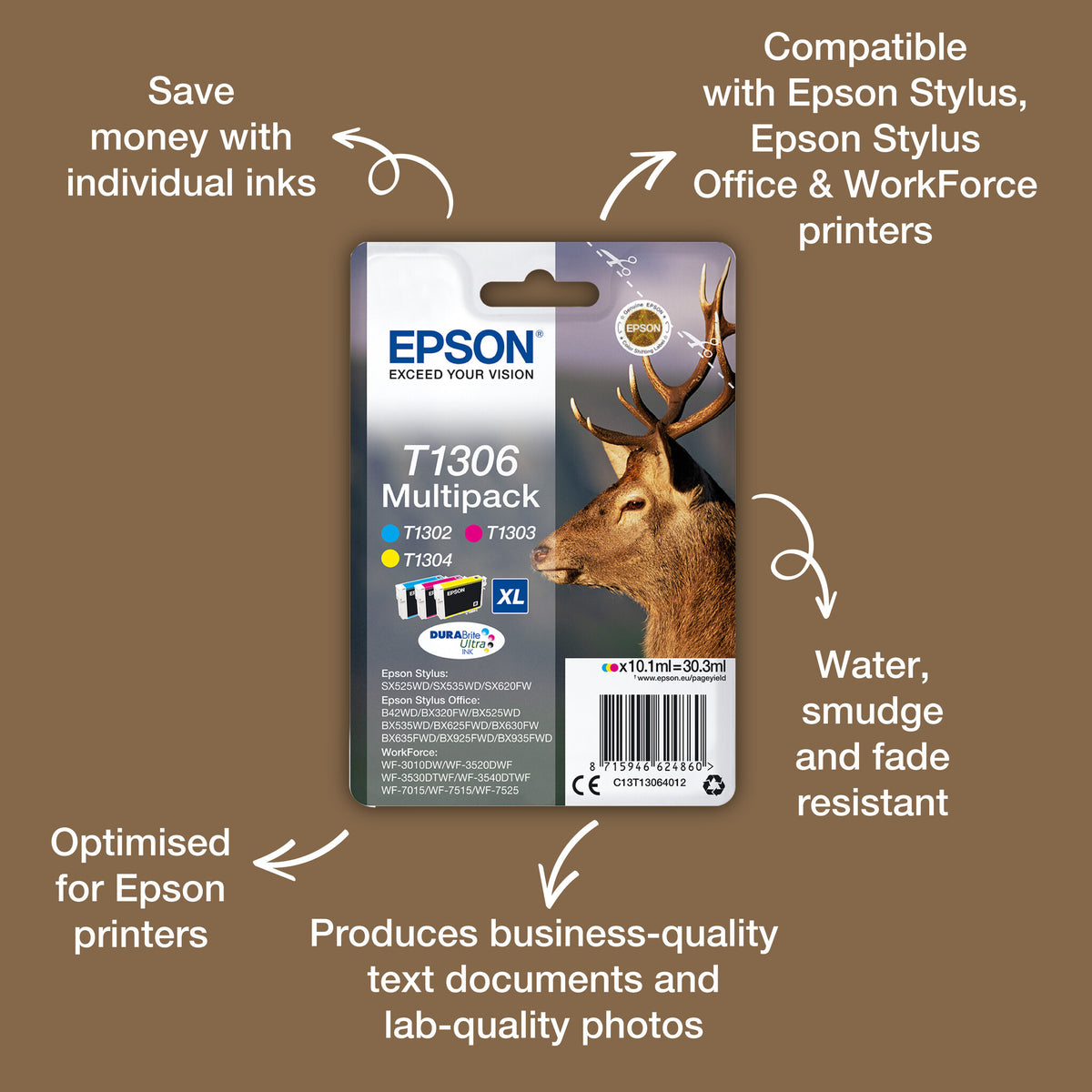 Epson Stag T1304 DURABrite Ultra Single Yellow Ink