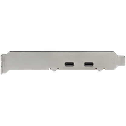 StarTech.com 2-Port USB 3.2 Gen 2 PCIe Card, USB-C 10Gbps SuperSpeed PCI Express 3.0 x4 Controller Card, USB Type-C Adapter Card, Data Only, Windows/macOS/Linux, TAA
