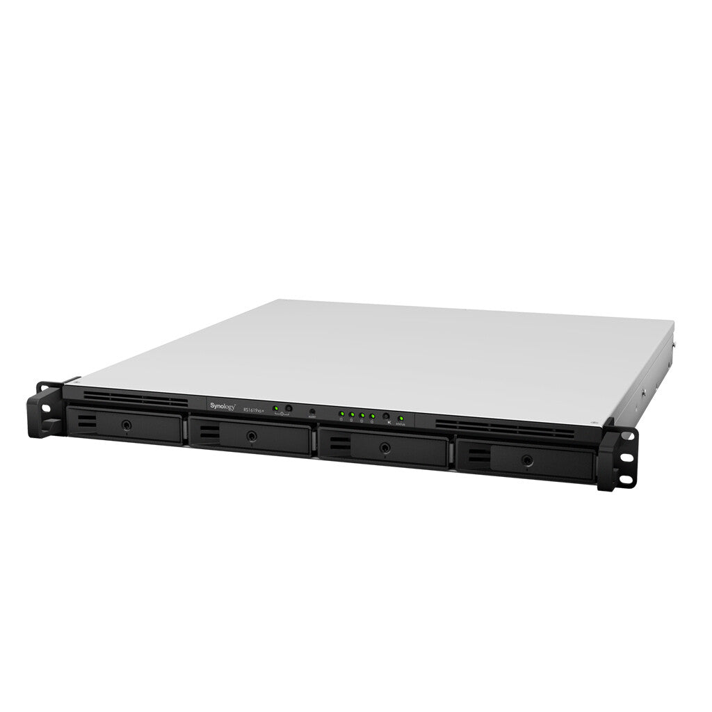 Synology RackStation RS1619xs+ NAS Rack (1U) Intel® Xeon® D D-1527 8 GB DDR4 64 TB HDD DiskStation Manager Black