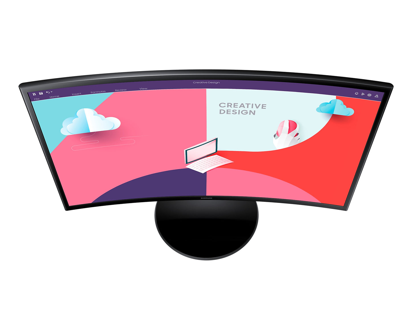 Samsung 24 INCH FULL HD CURVED MONITOR computer monitor 1920 x 1080 pixels LCD