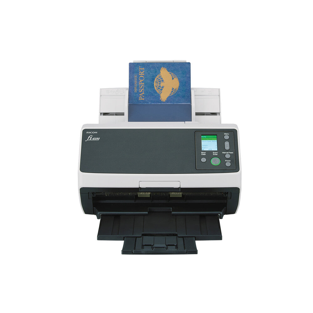 Ricoh fi-8190 ADF + Manual feed scanner 600 x 600 DPI A4 Black, Grey
