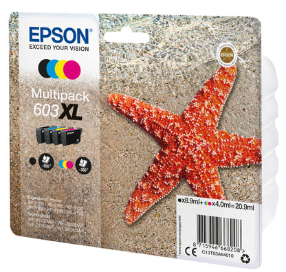 Epson Multipack 4-colours 603XL ink cartridge, black, cyan, magenta and yellow