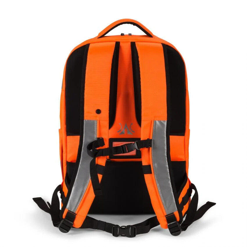 DICOTA Hi-Vis backpack Orange Polyethylene terephthalate (PET), Thermoplastic polyurethane (TPU)