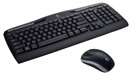 Logitech Wireless Combo MK330 keyboard Mouse included Office USB QWERTZ German Black
