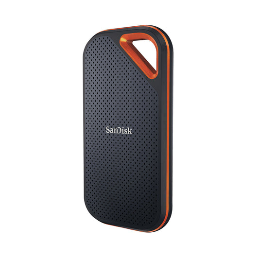SanDisk Extreme PRO 4TB USB-C 3.2 Gen 2 (3.1 Gen 2) external solid state drive, black and orange