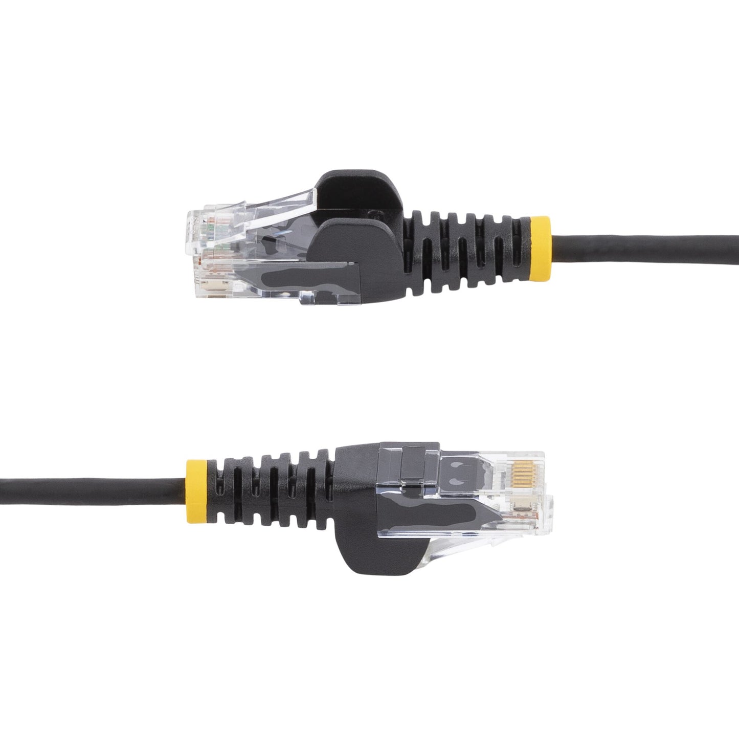 StarTech.com 10m Black Slim CAT6 Ethernet Cable, Snagless, 100W PoE, UTP, LSZH, 28AWG Pure Bare Copper Wire, Slim RJ45 Network Patch Cord w/Strain Reliefs, Individually Tested