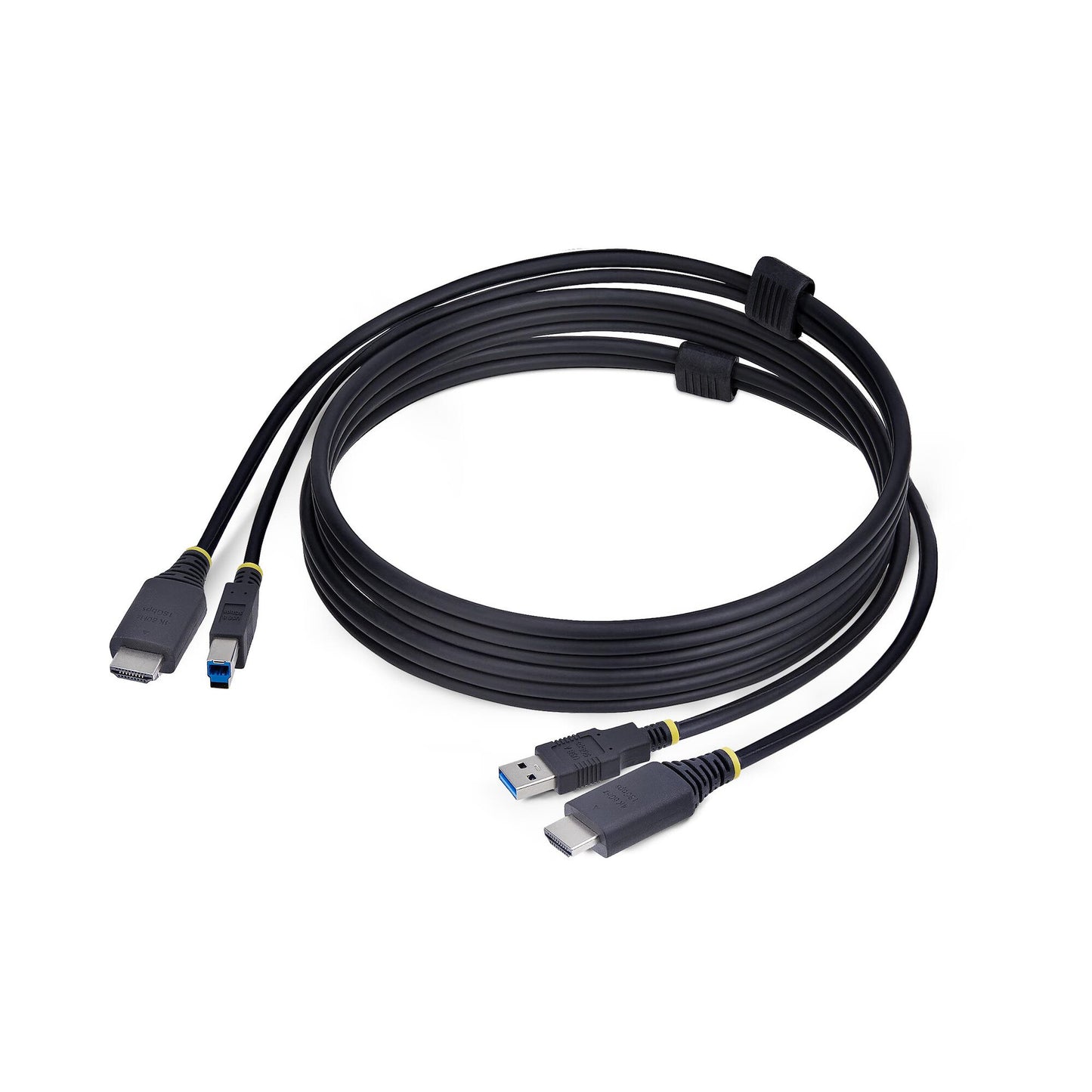 StarTech.com 6ft (1.8m) HDMI and USB 5Gbps KVM Cable, 4K 60Hz, HDMI 2.0 and USB Combo Cable for KVM Switches