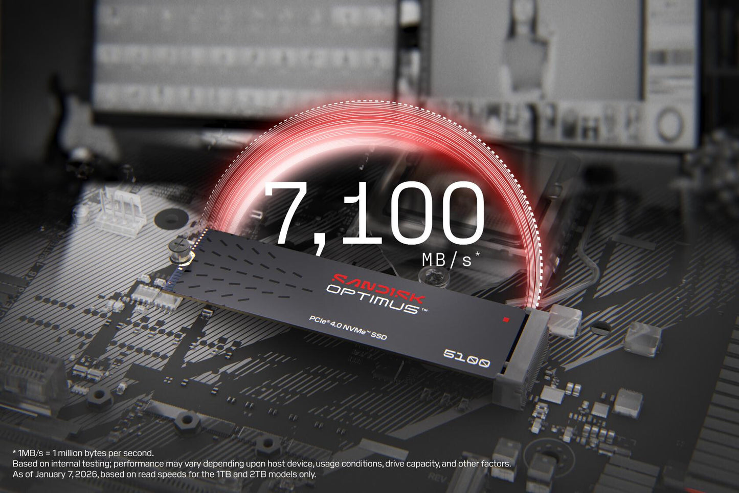 SanDisk Optimus 5100 2 TB M.2 PCI Express 4.0 NVMe QLC 3D NAND